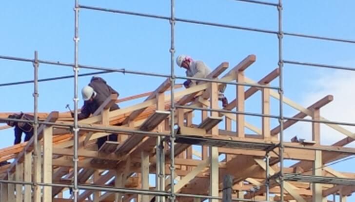 【注文住宅の上棟】木造軸組工法での建て方工事の手順と期間